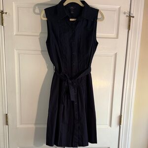 Brooks Brothers Navy Button Down Dress